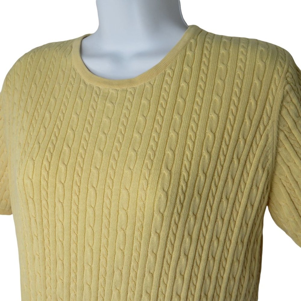 Vintage Pendleton Cable Knit Pullover Sweater S Y… - image 3